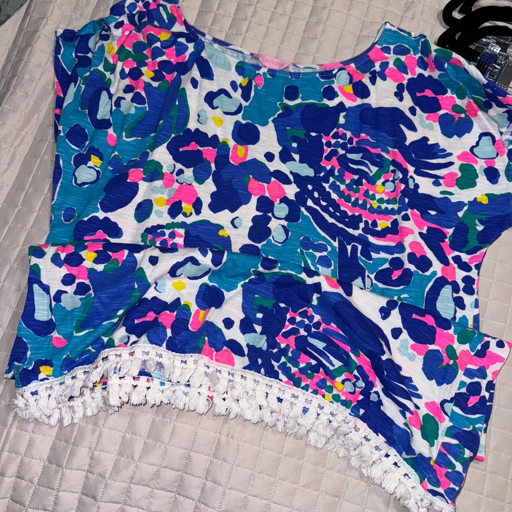 Lilly Pulitzer Dress multi Large w/ fringe